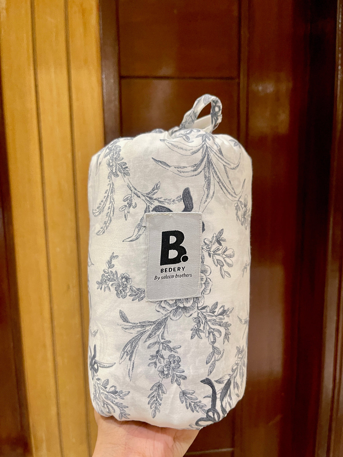 Grey Toile Satin