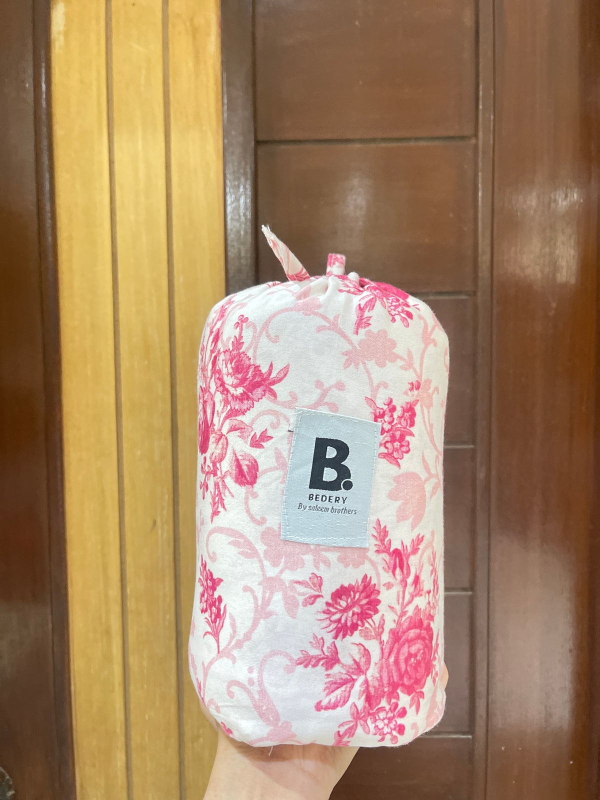 Pink Floral Satin