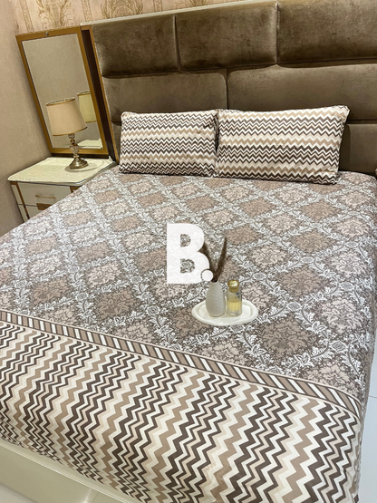 Beige Zigzag