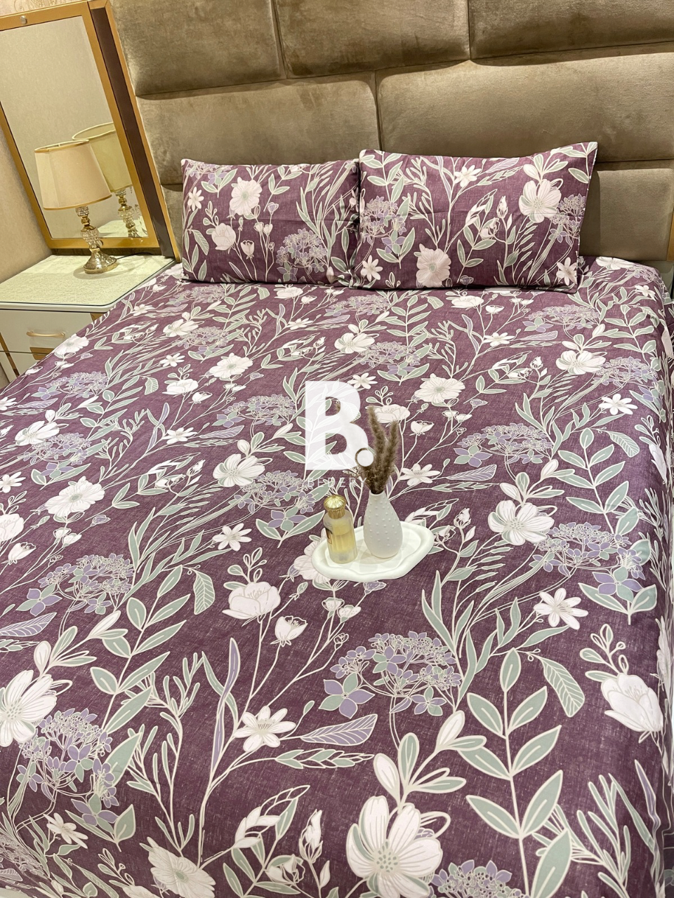 Plum Botanical Satin