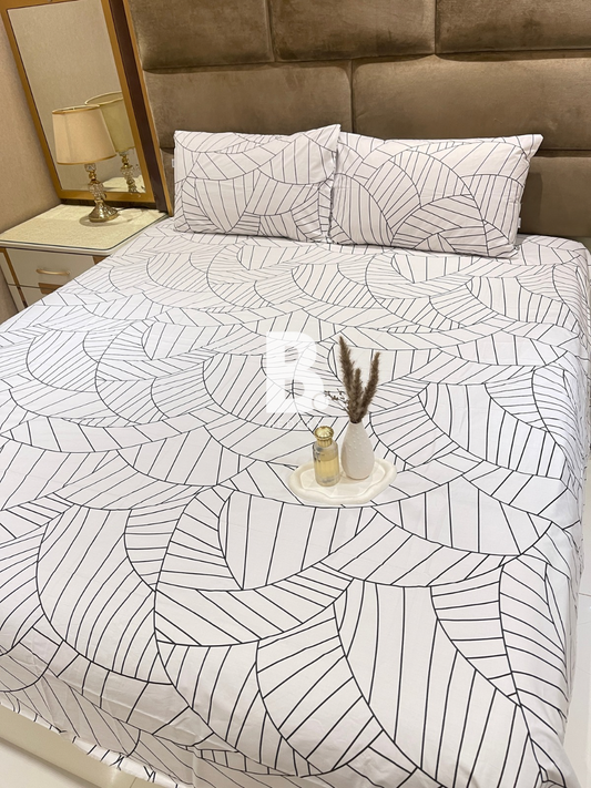 Linear Leaf Percale