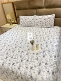 Grey Toile Satin