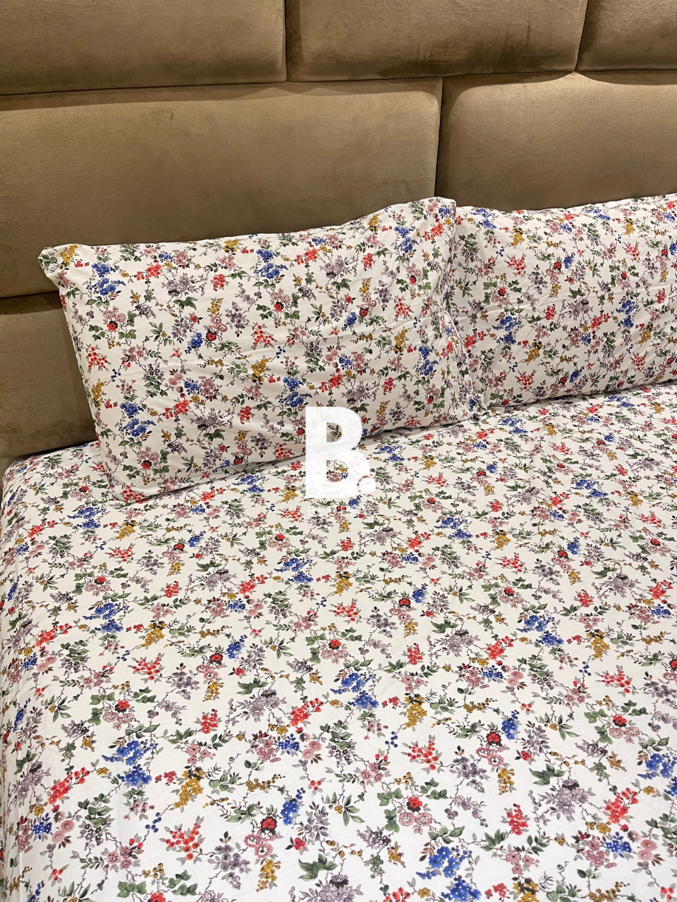Colorful Floral Satin