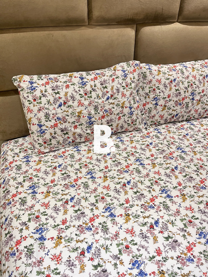 Colorful Floral Satin