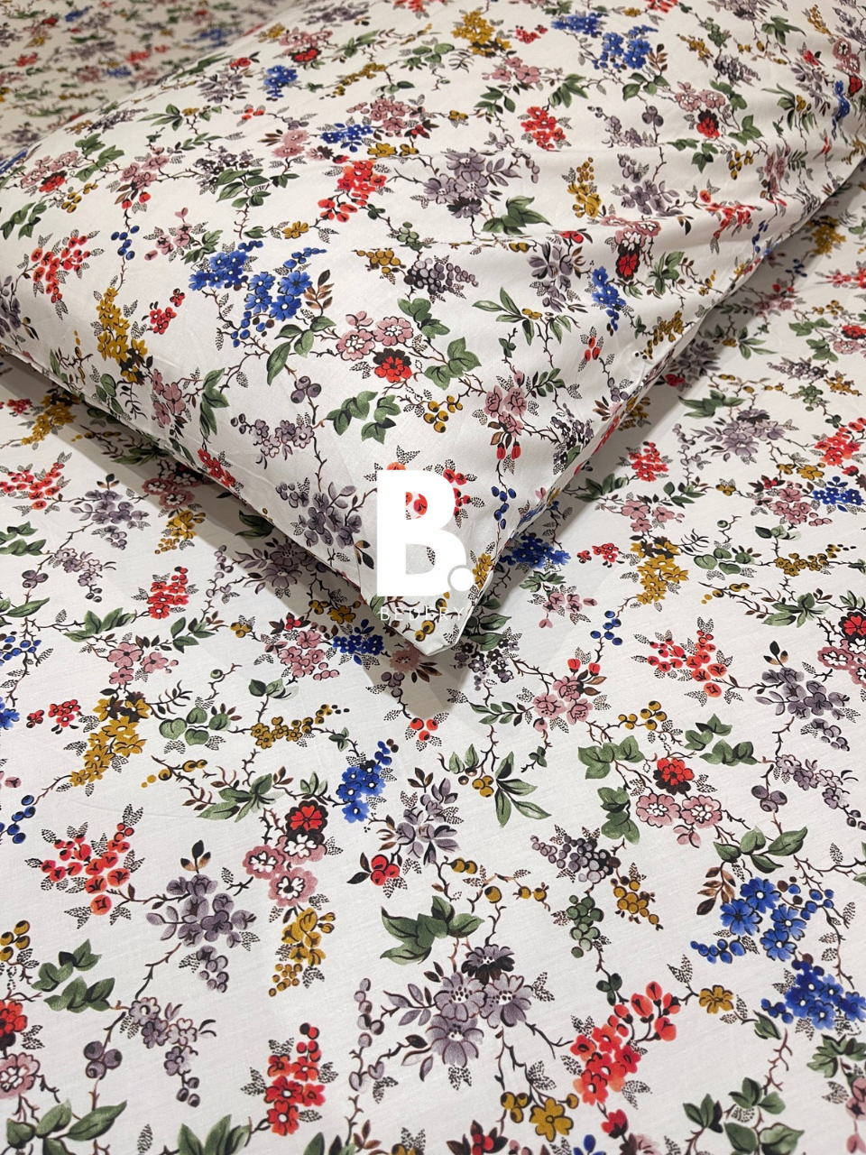 Colorful Floral Satin