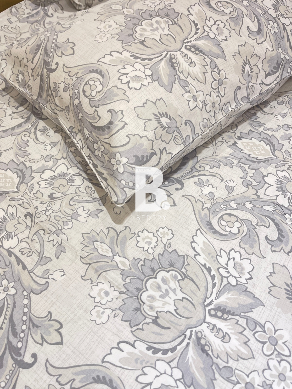 Ash Damask Satin