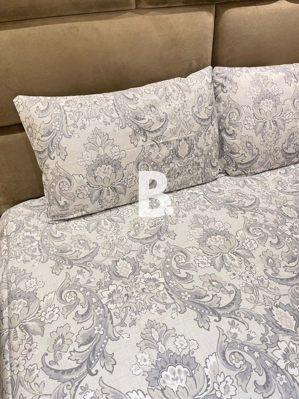 Ash Damask Satin