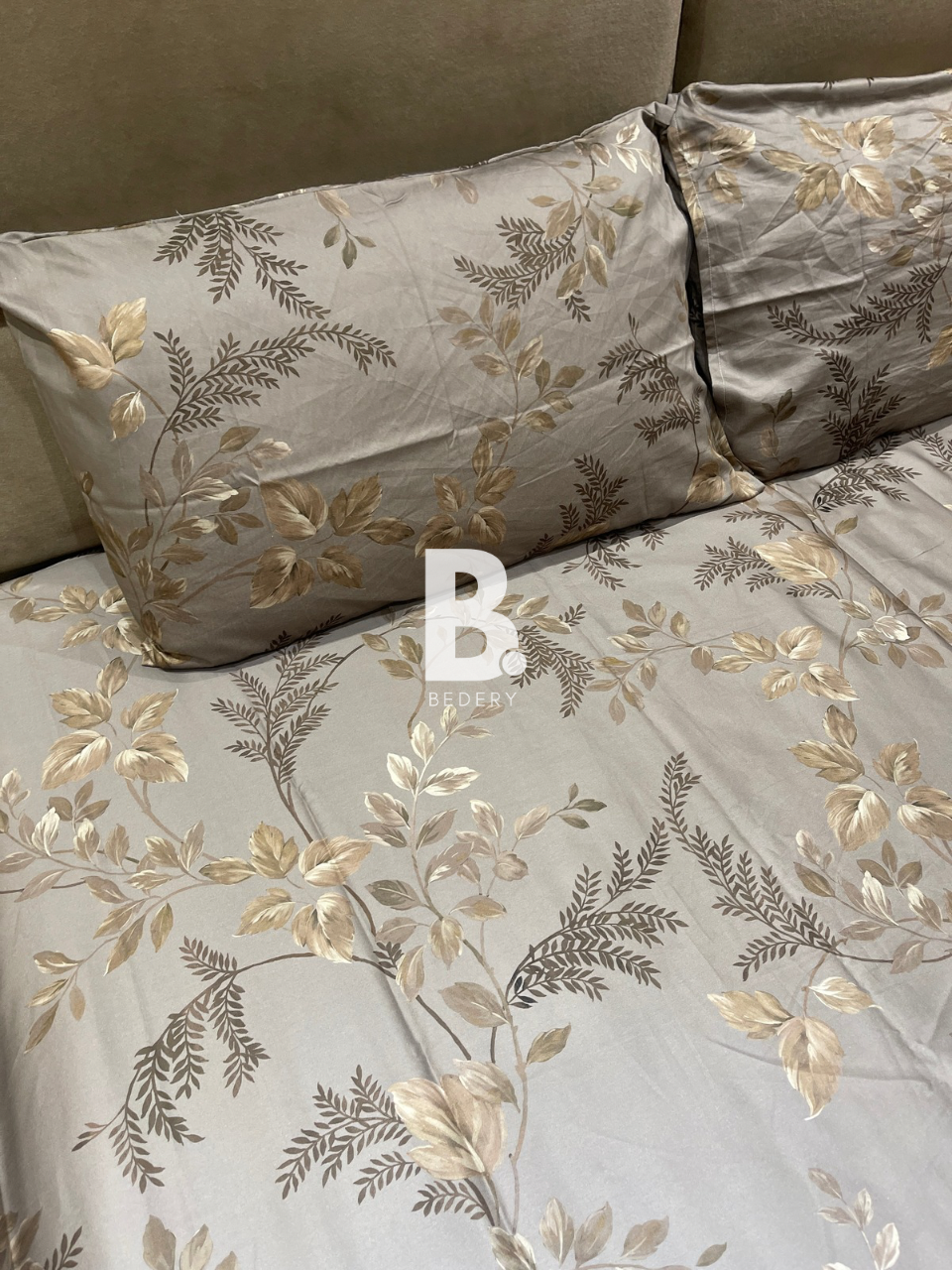 Taupe Vine Satin