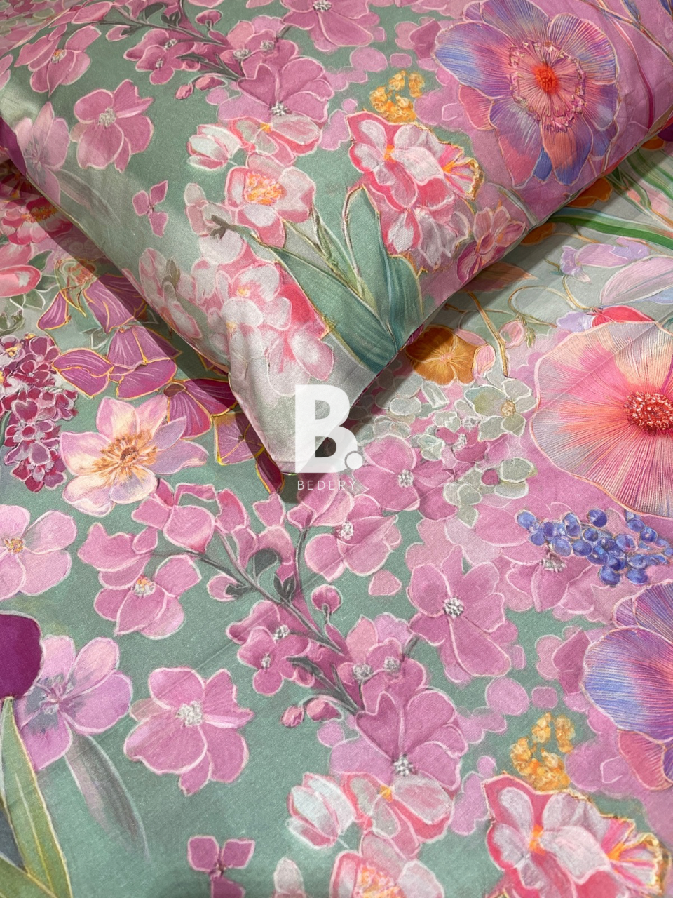 Pink Meadow Satin