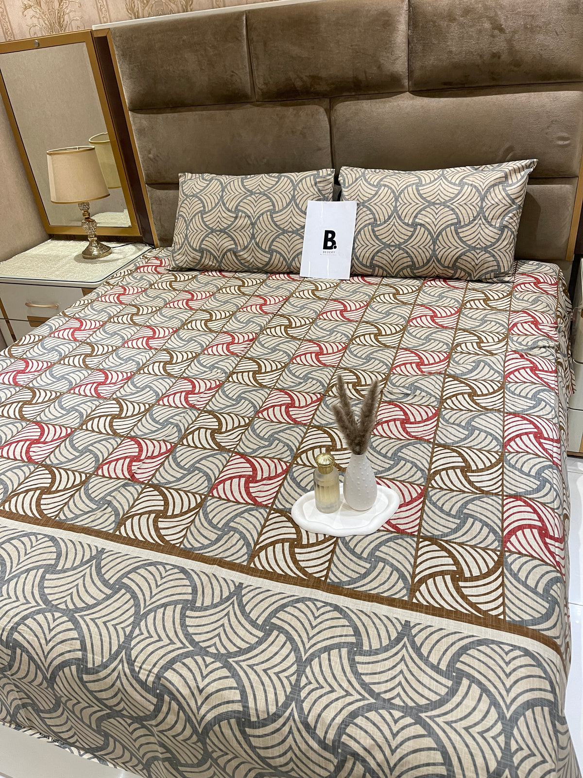Beige Pinwheel