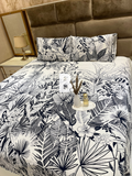Monochrome Palms Percale