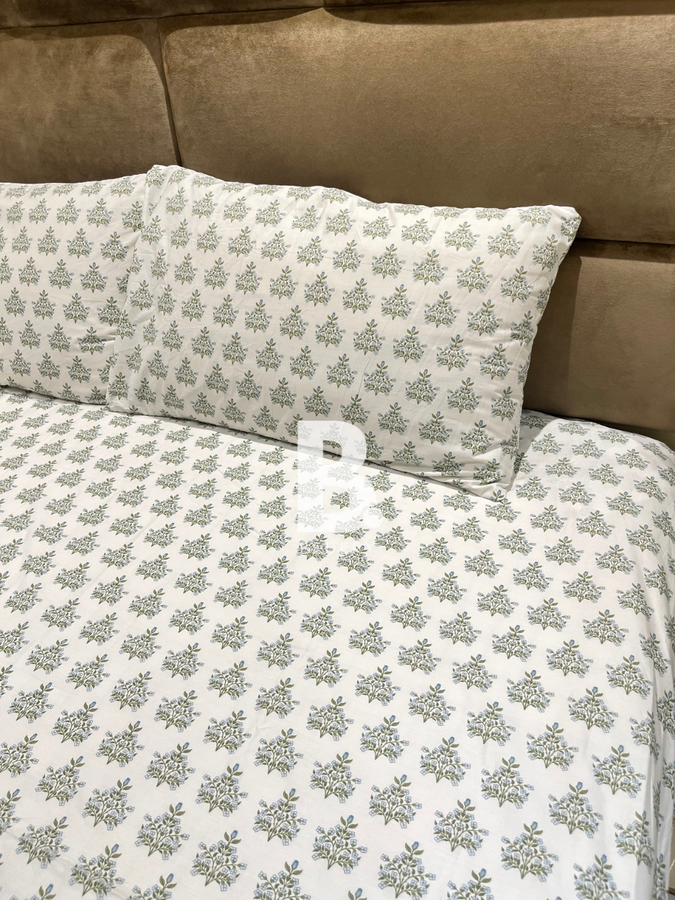 Sage Motif Percale
