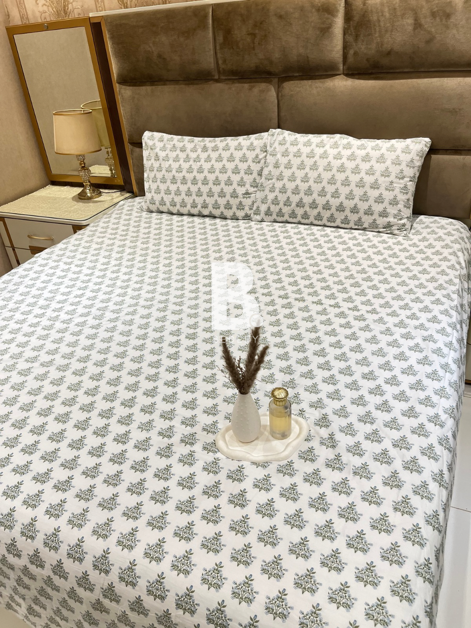 Sage Motif Percale