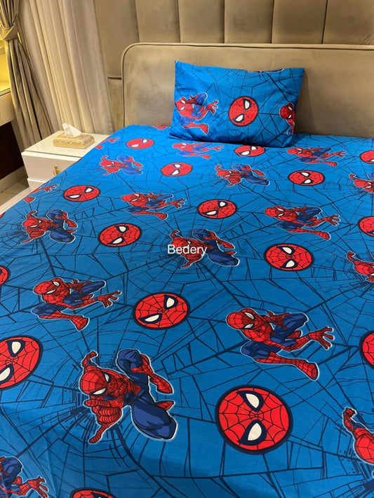 Spider-Man Blue Kids Bedsheet