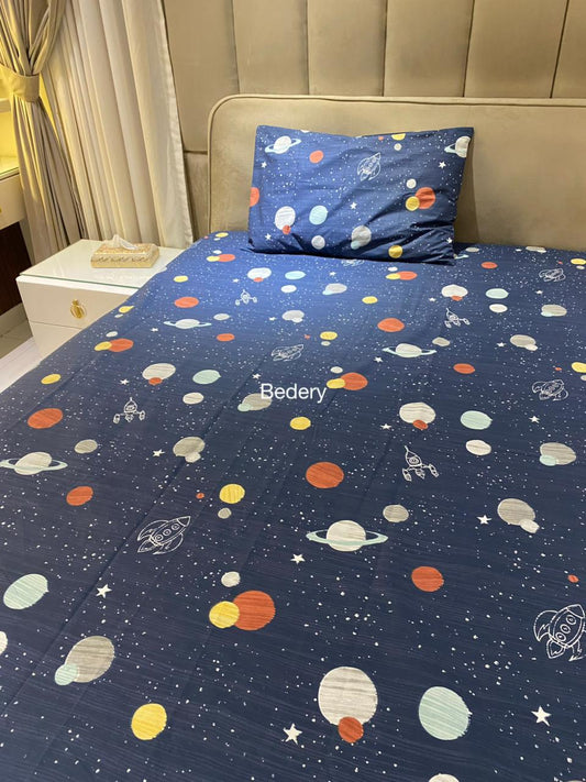 Galaxy Space Kids Bedsheet