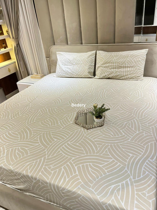 Ivory Bliss Percale Cotton Bedsheet