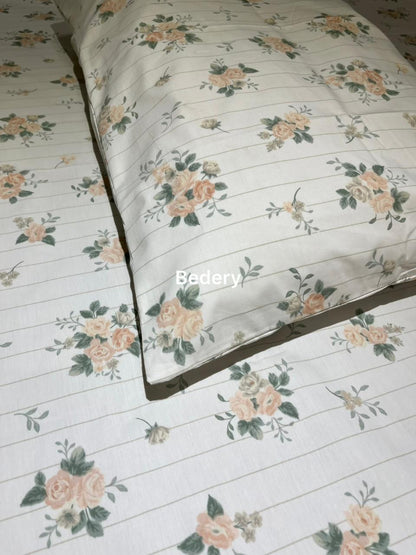 Floral Whisper Percale Cotton Bedsheet