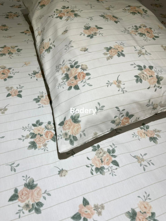 Floral Whisper Percale Cotton Bedsheet