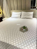 Silver Mist Satin Bedsheet