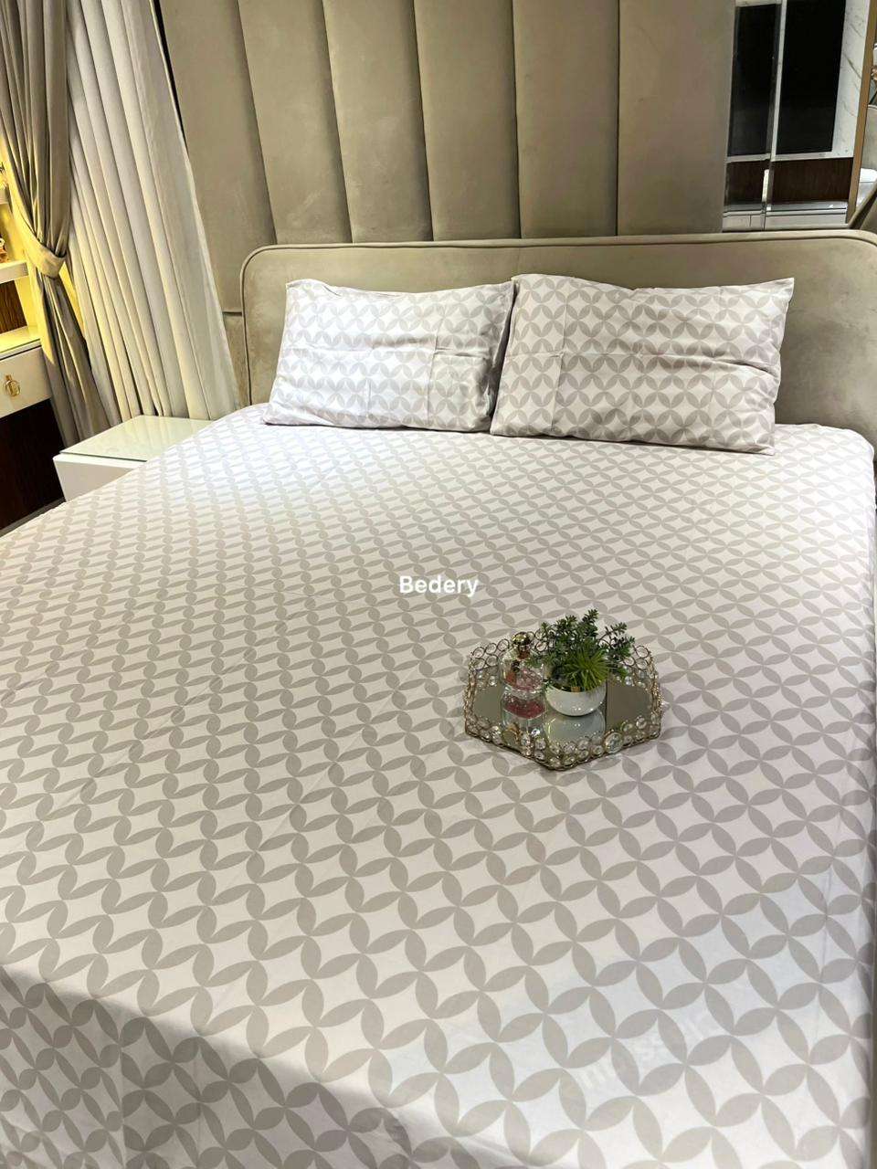 Silver Mist Satin Bedsheet