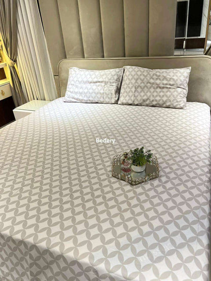 Silver Mist Satin Bedsheet