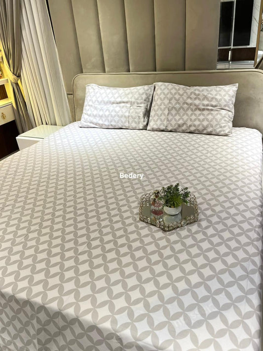 Silver Mist Satin Bedsheet