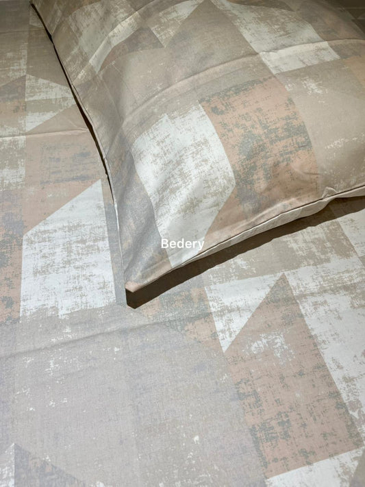 Cream Mirage Satin Bedsheet