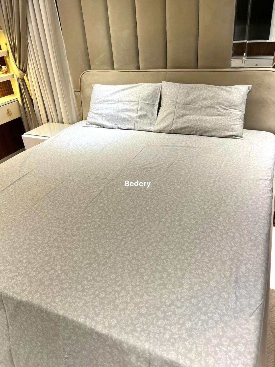 Misty Stripes Satin Bedsheet