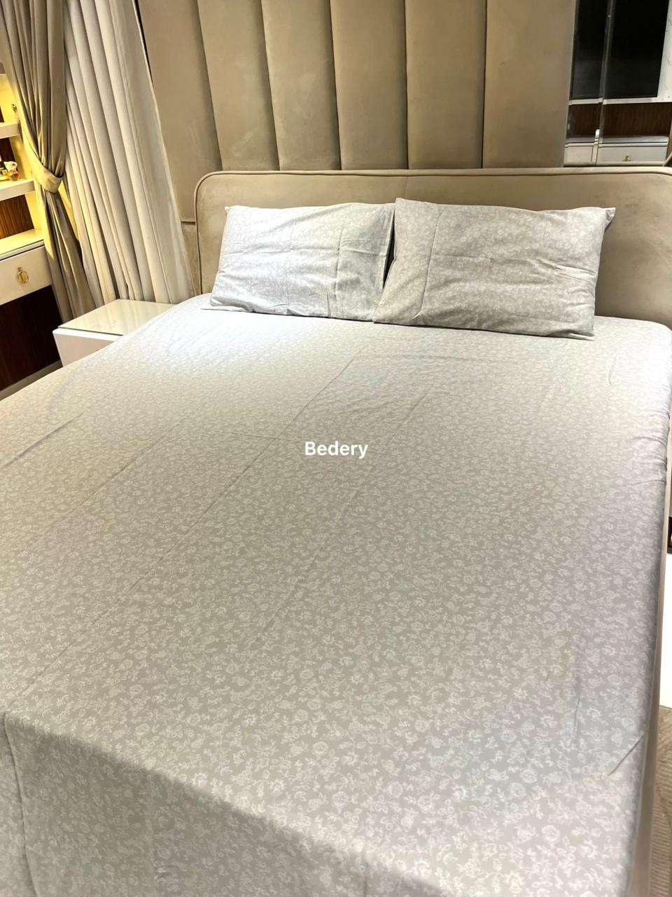 Misty Stripes Satin Bedsheet
