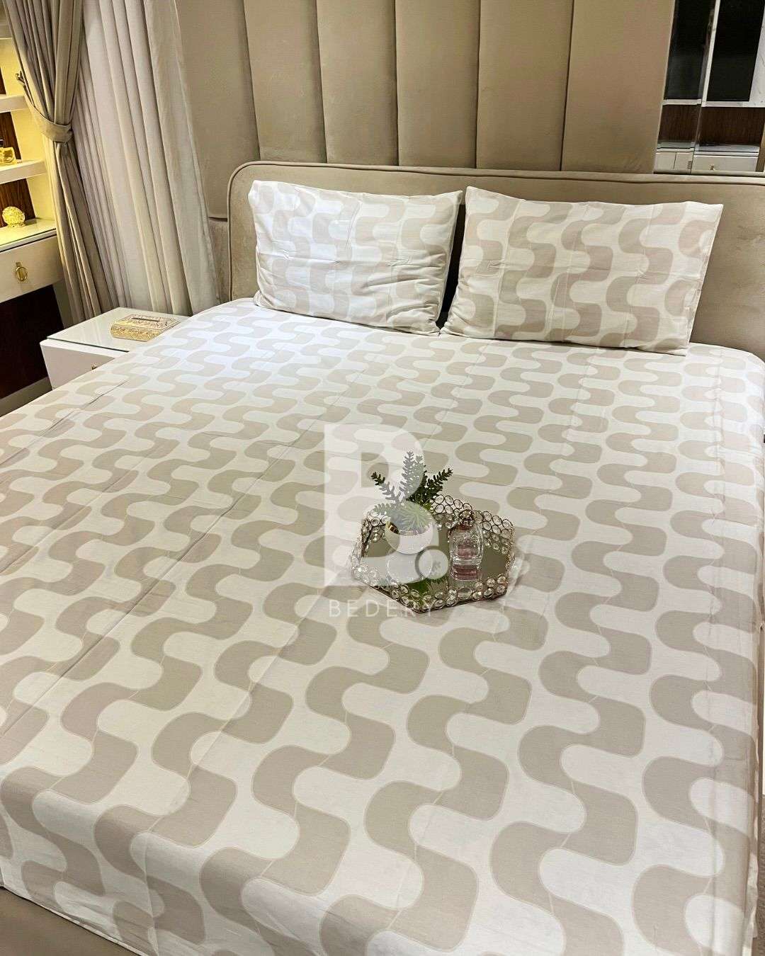 Grey Wave Bedsheet