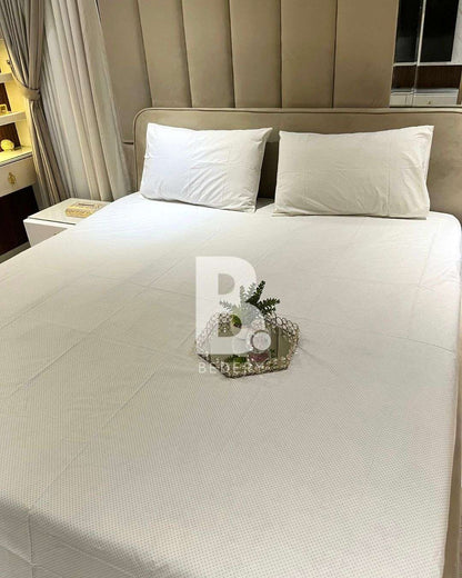 Grey Dots Percale Cotton Bedsheet