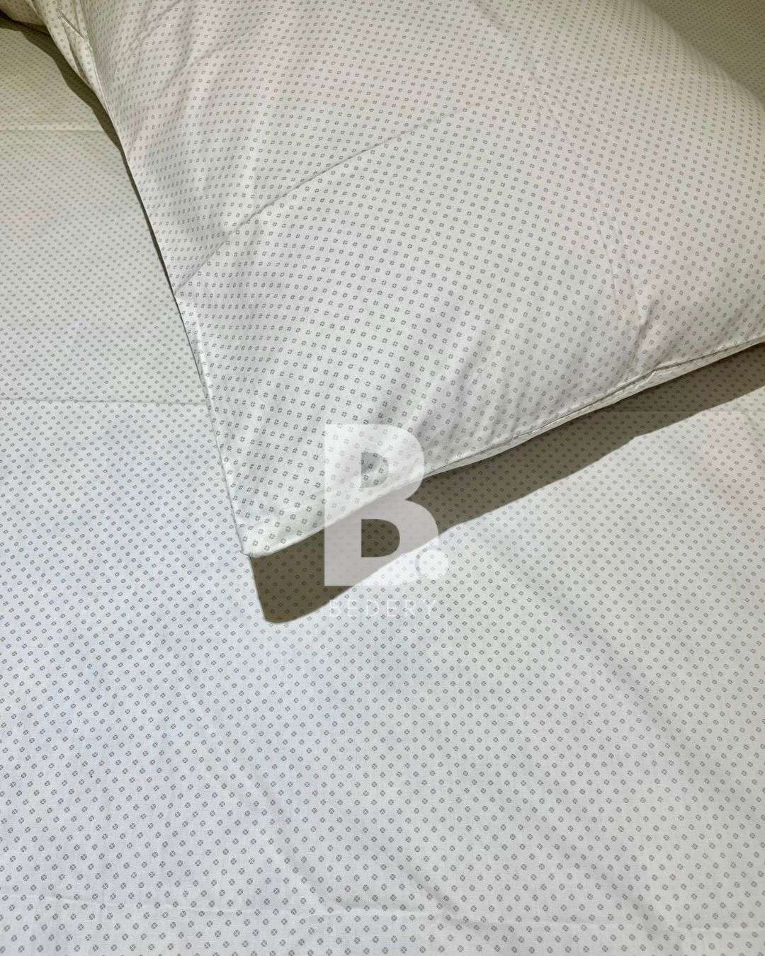 Grey Dots Percale Cotton Bedsheet