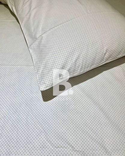 Grey Dots Percale Cotton Bedsheet