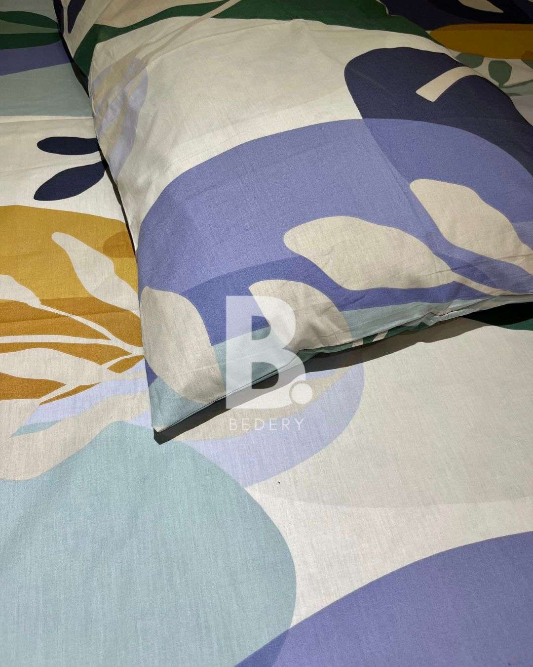 Abstract Bloom Percale Cotton Bedsheet