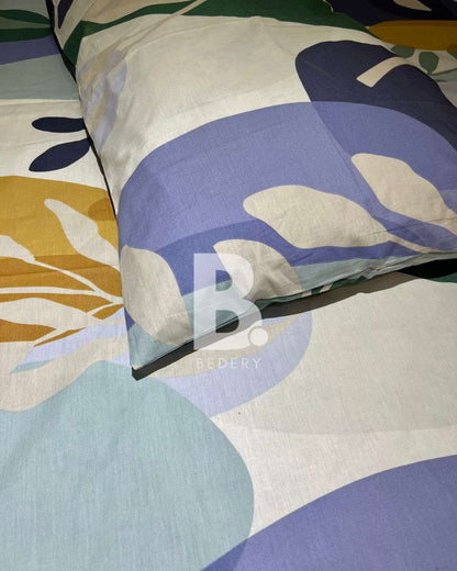 Abstract Bloom Percale Cotton Bedsheet