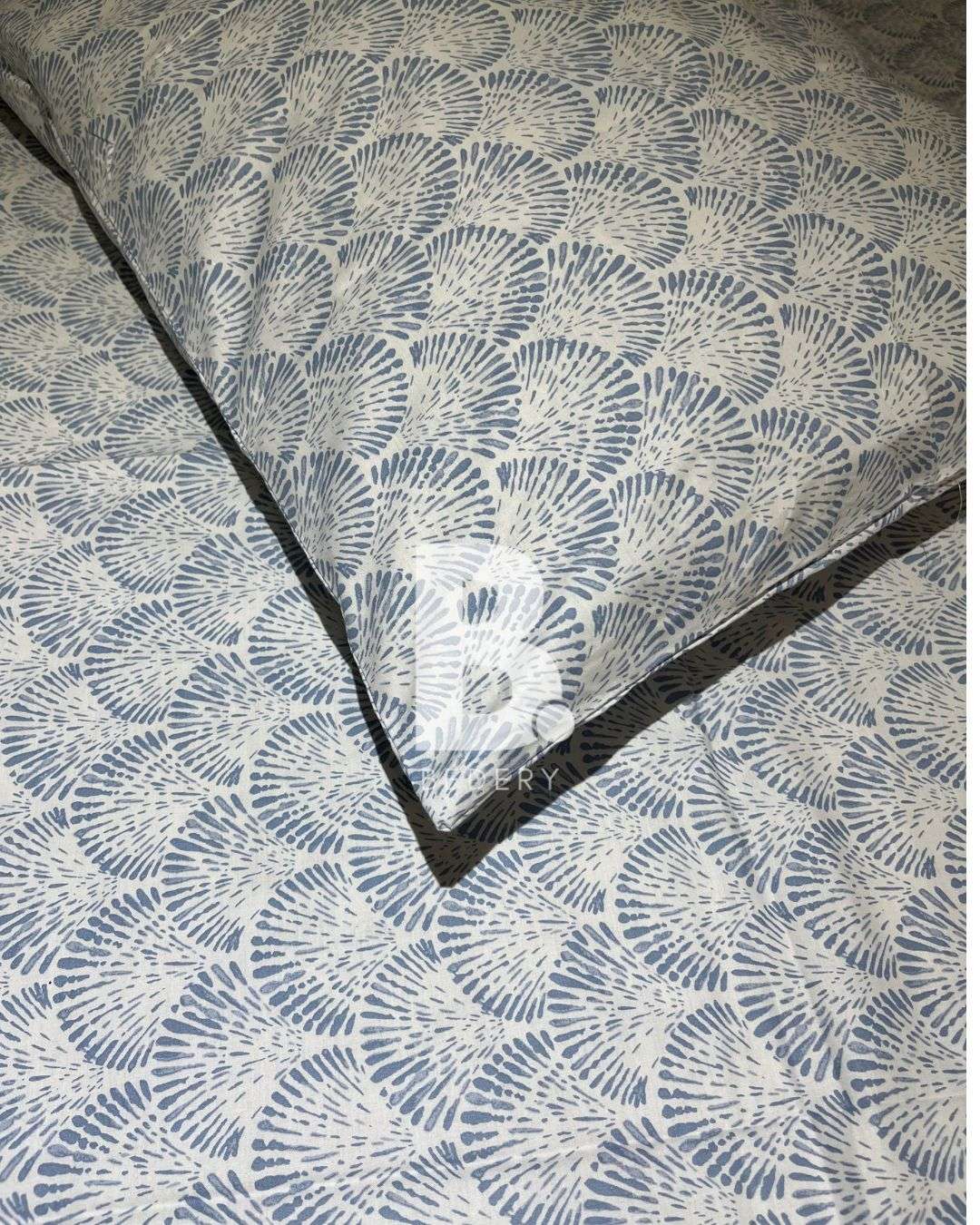 Silver Shell Percale Cotton Bedsheet