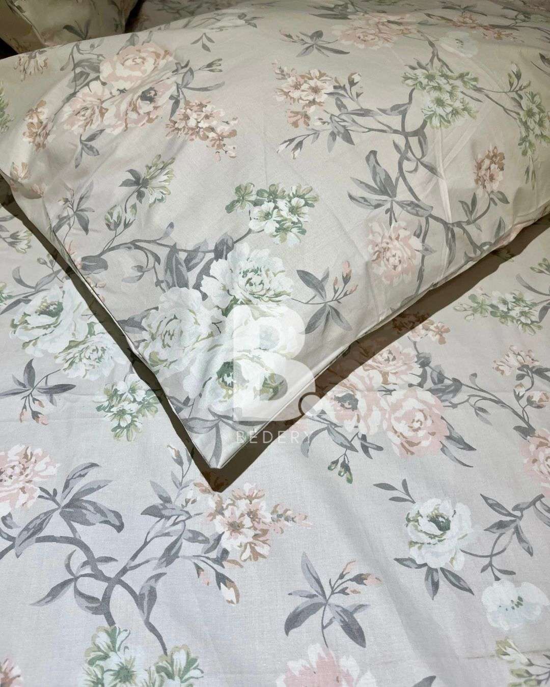 Petal Harmony Percale Cotton Bedsheet