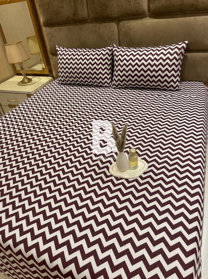 Wood-Brown Chevron