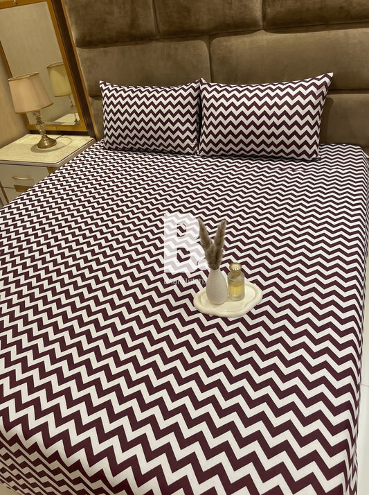 Wood-Brown Chevron