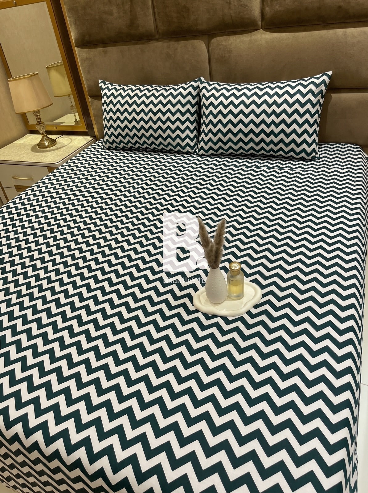 Dark Green Chevron