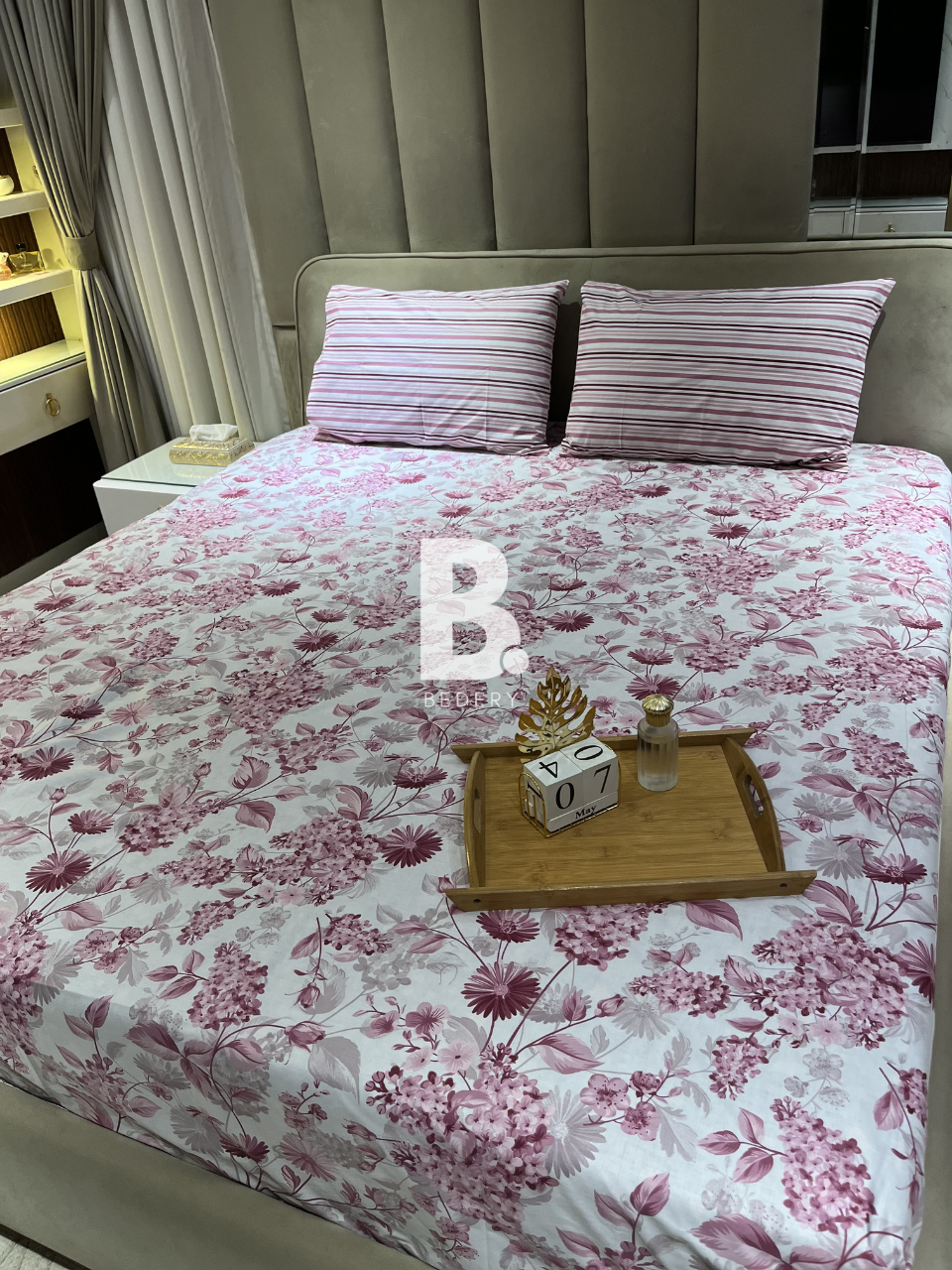 Mulberry Meadow( White & Pink Color )